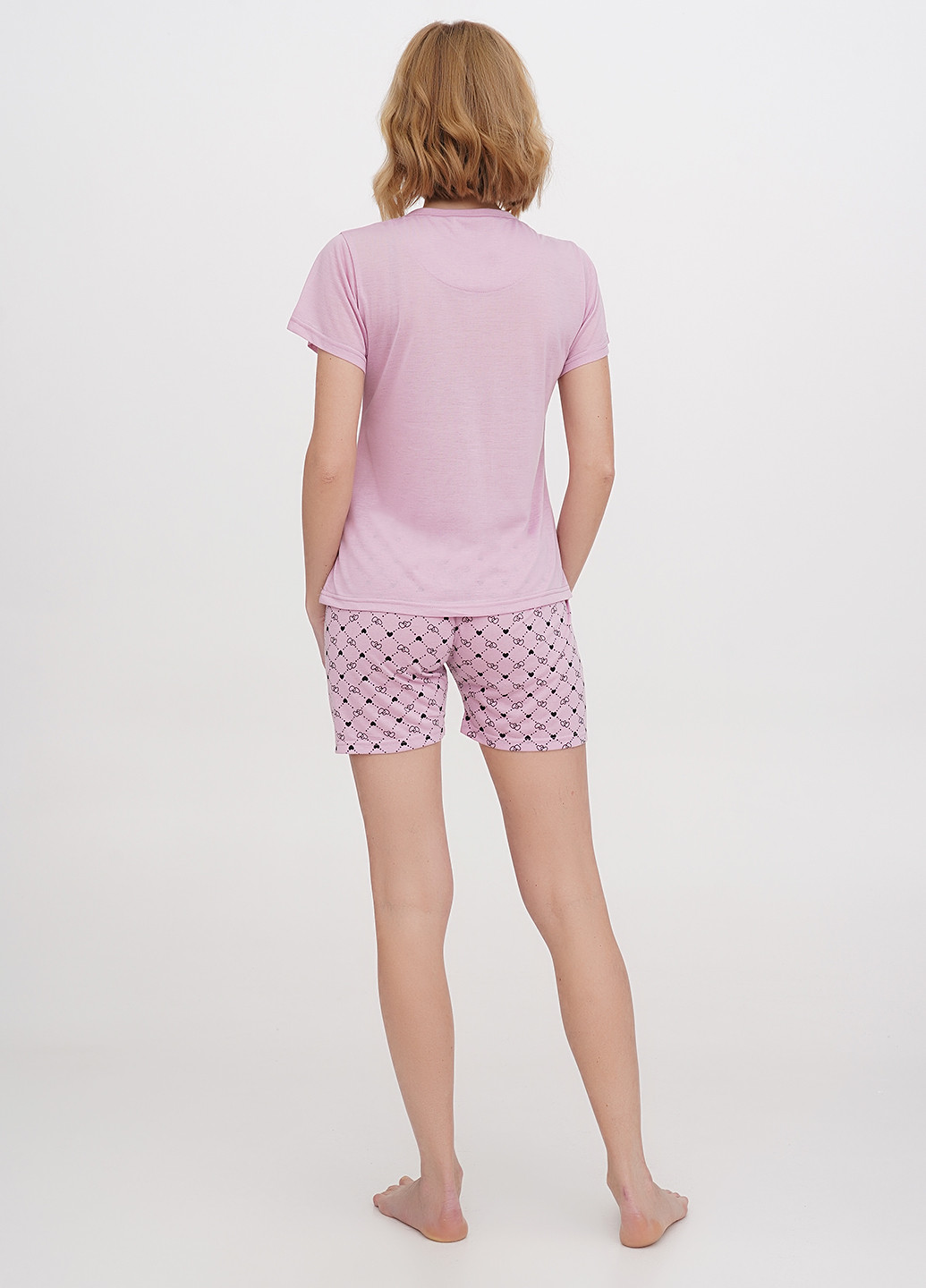 Розовая всесезон пижама (футболка, шорты) футболка + шорты Intimates