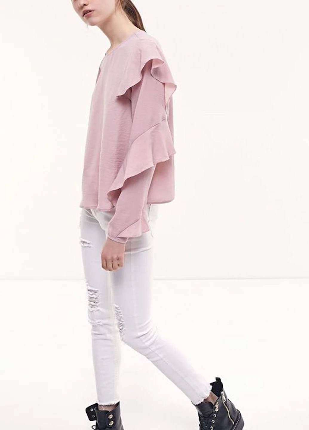 Розовая блуза Stradivarius