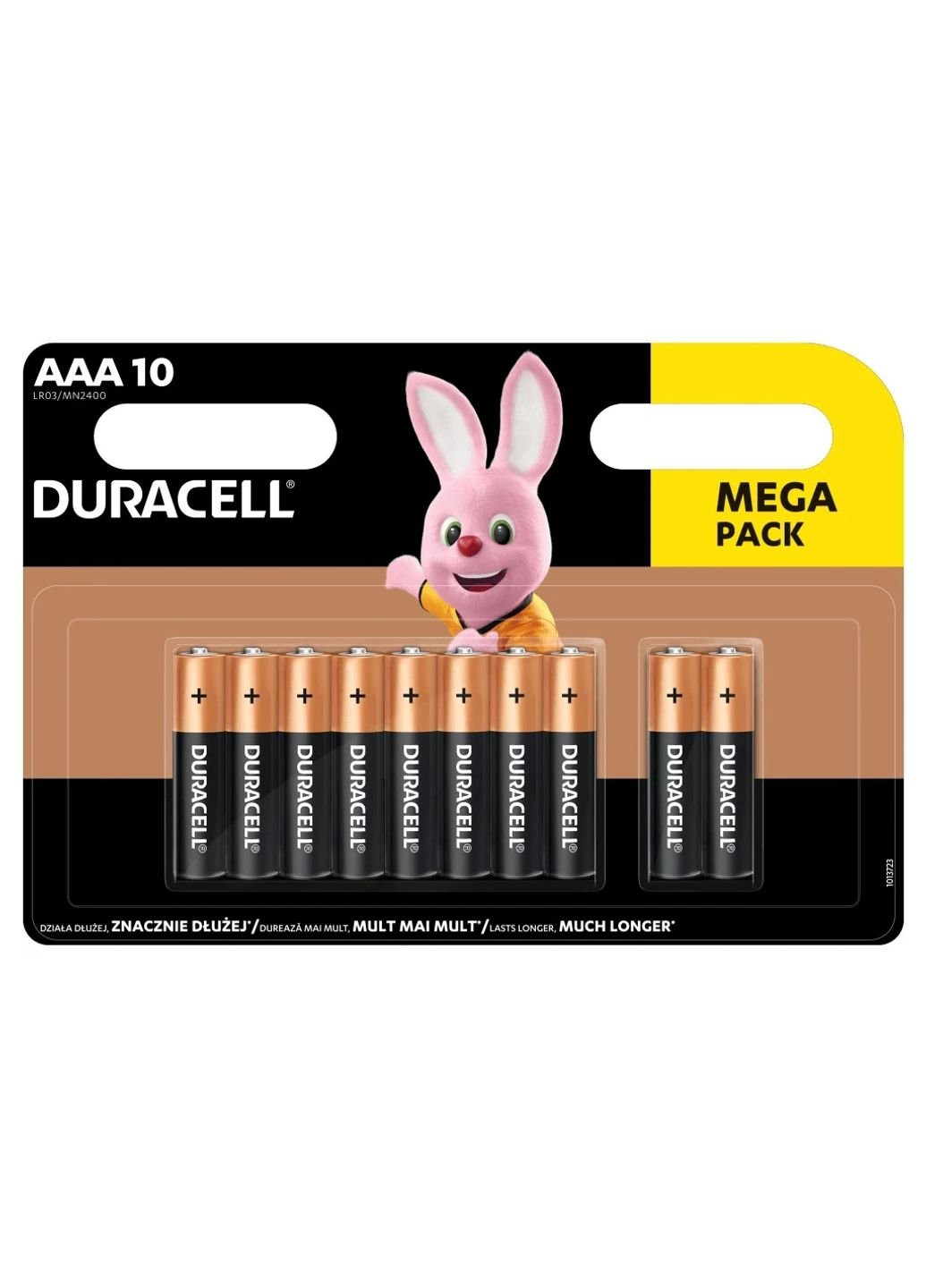AAA MN2400 LR03 * 10 Акумулятор (5002509/5006462) Duracell (251411867)