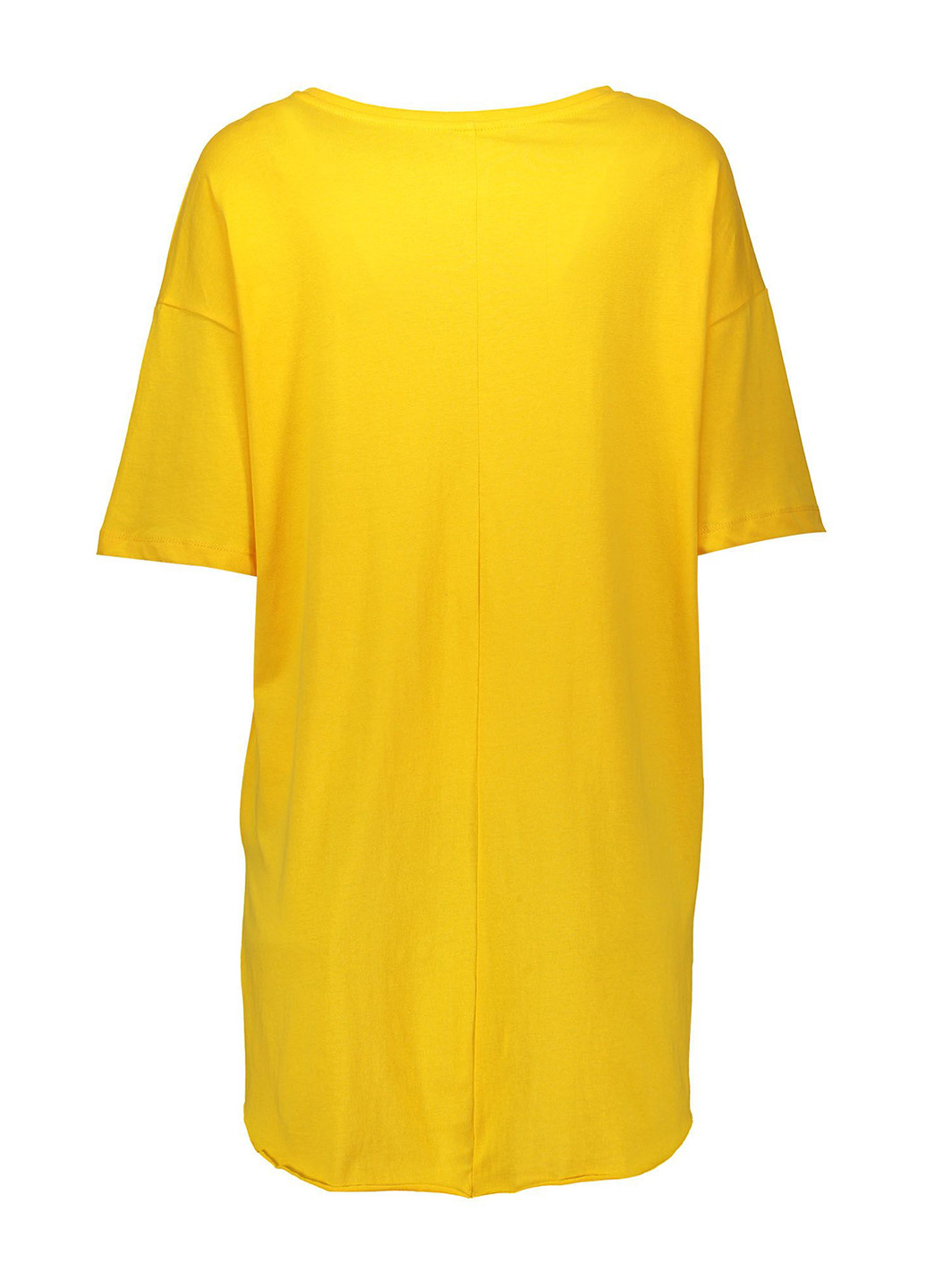 Желтая летняя футболка с коротким рукавом Piazza Italia