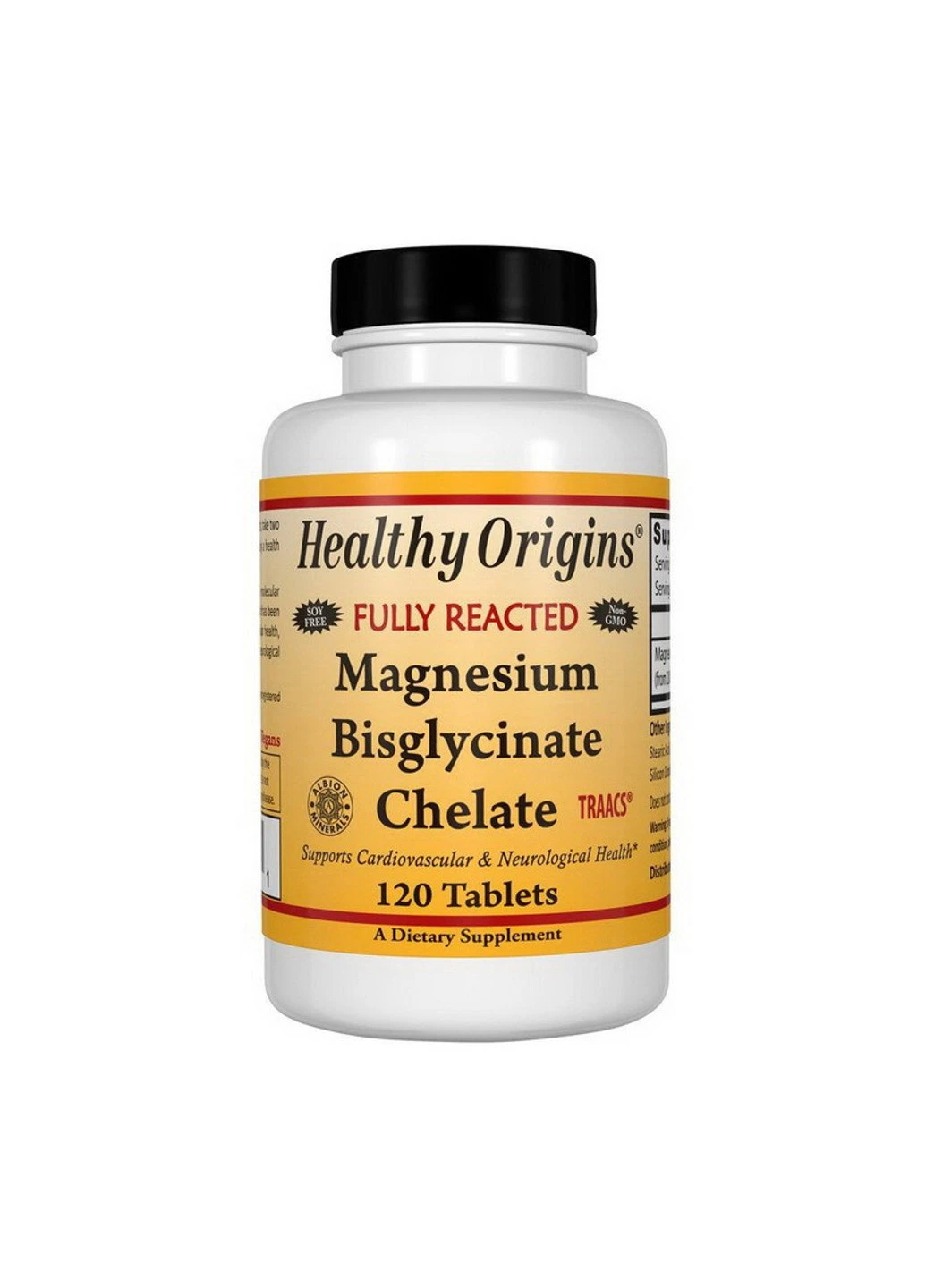 Магний бисглицинат Magnesium Bisglycinate Chelate (120 tabs) хелси оригинал Healthy Origins (255408909)