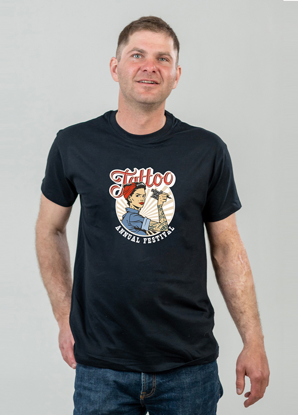 Черная футболка Sol's