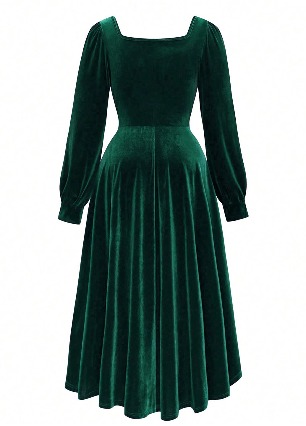 Изумрудное праздничный, вечернее платье SHEIN однотонное