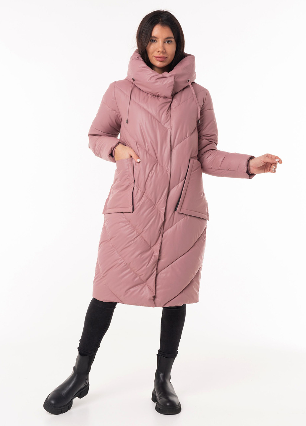Розовая зимняя куртка Icon