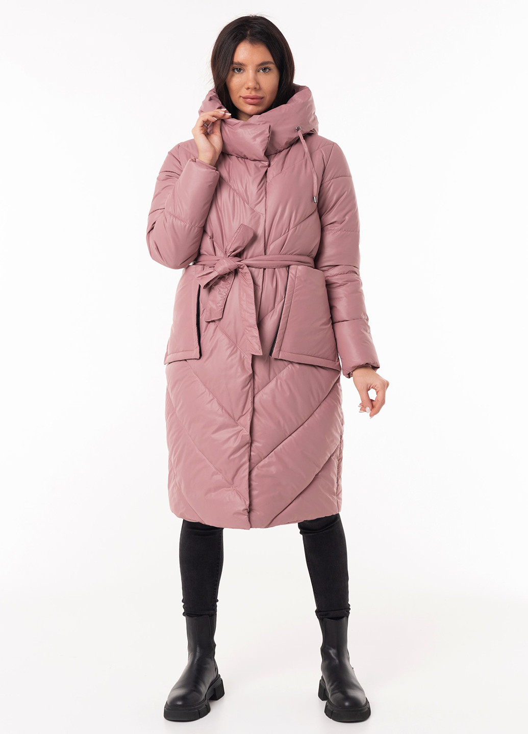 Розовая зимняя куртка Icon