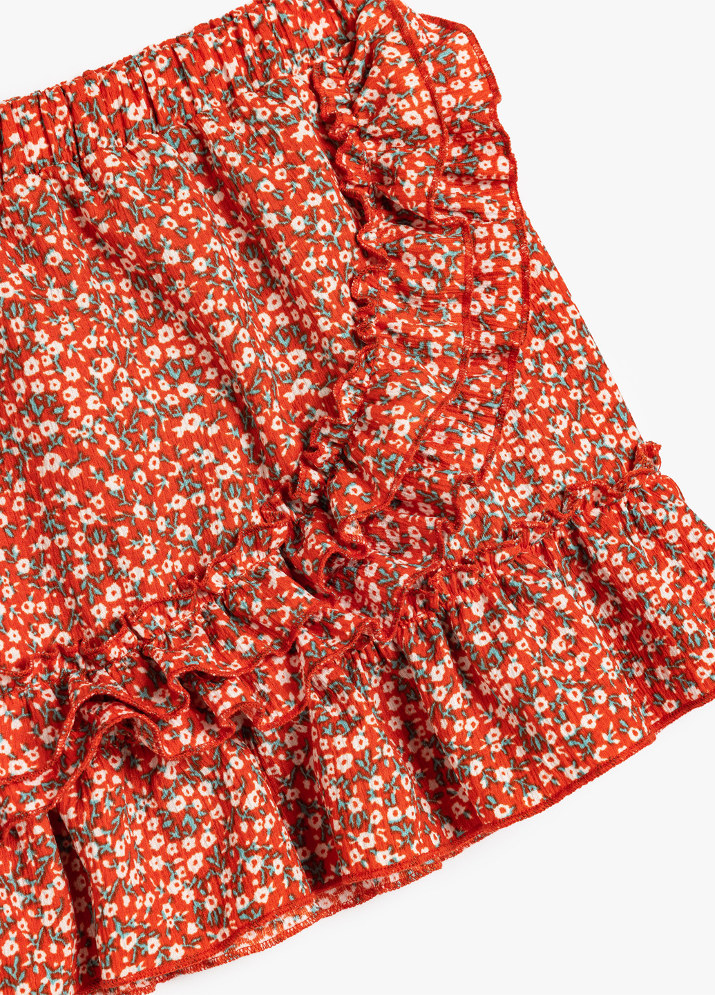 Терракотовая кэжуал цветочной расцветки юбка KOTON