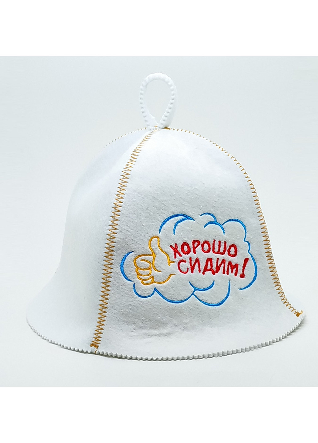 Шапка для сауни "Хорошо сидим" Luxyart (252261827)