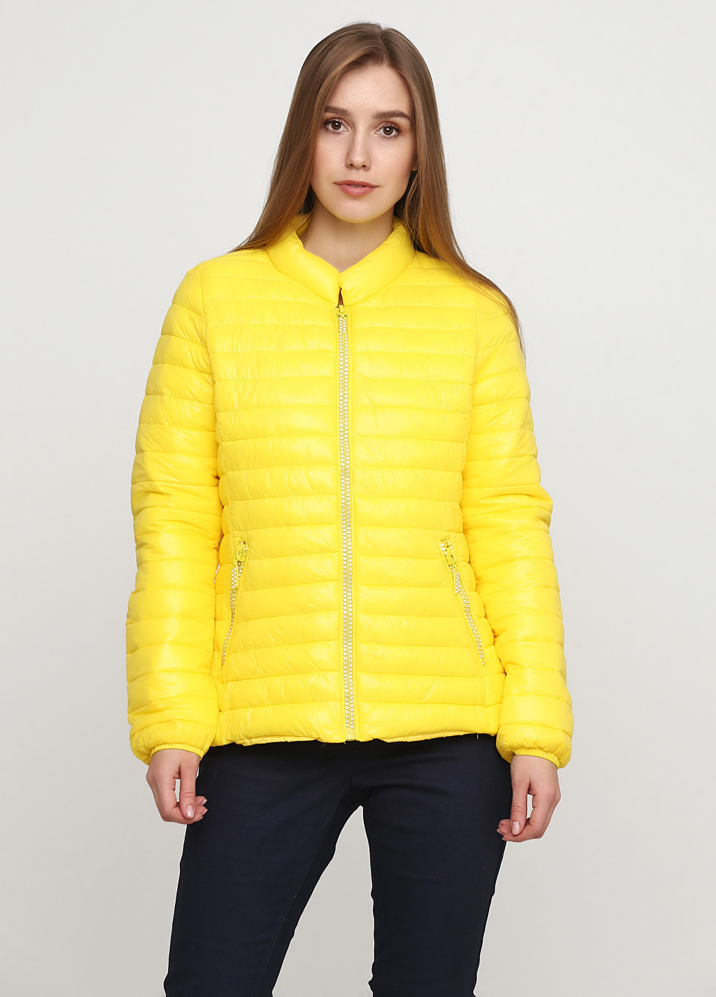 Жовта демісезонна куртка Fantasy