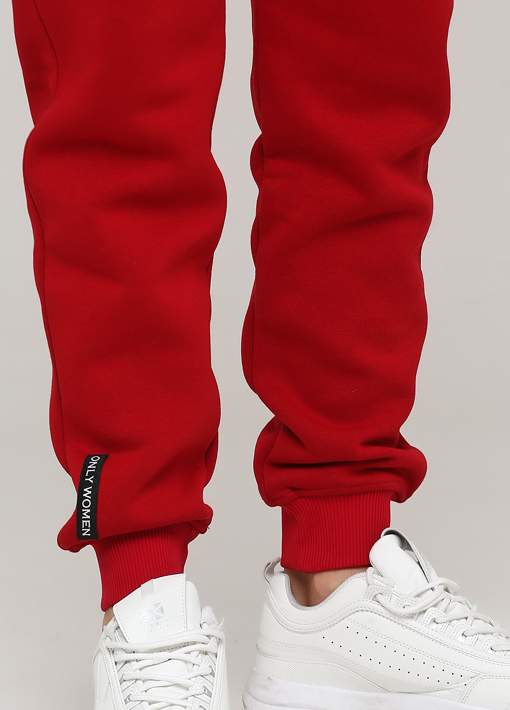 Красные кэжуал демисезонные джоггеры брюки Only Women