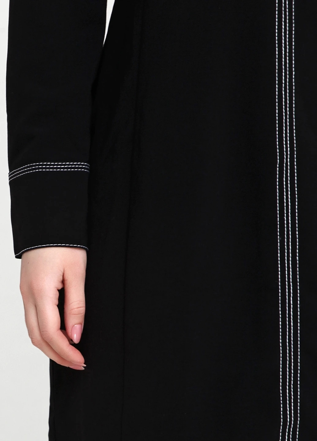 Черное кэжуал платье а-силуэт H&M однотонное