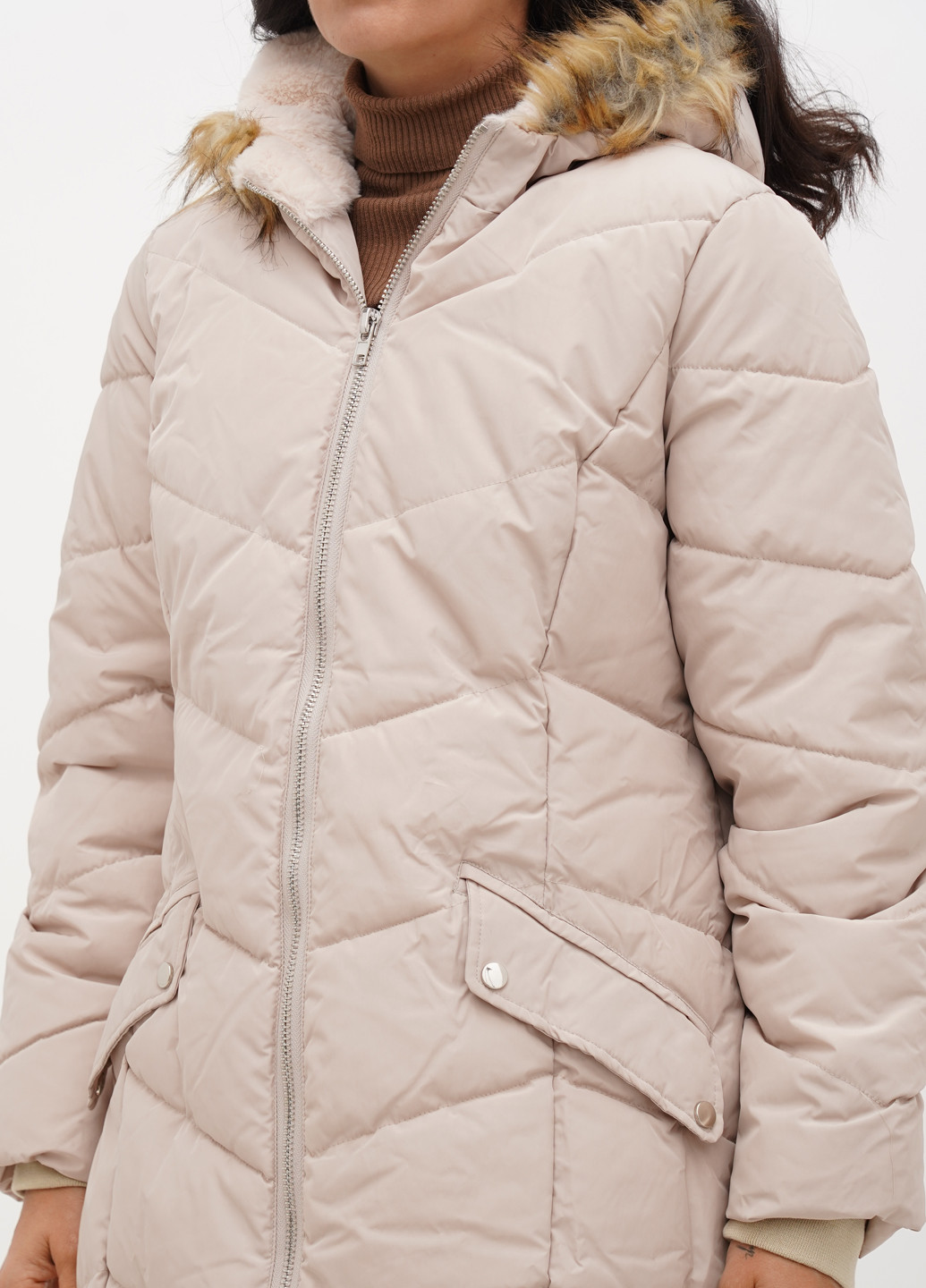 Молочна зимня куртка Boohoo