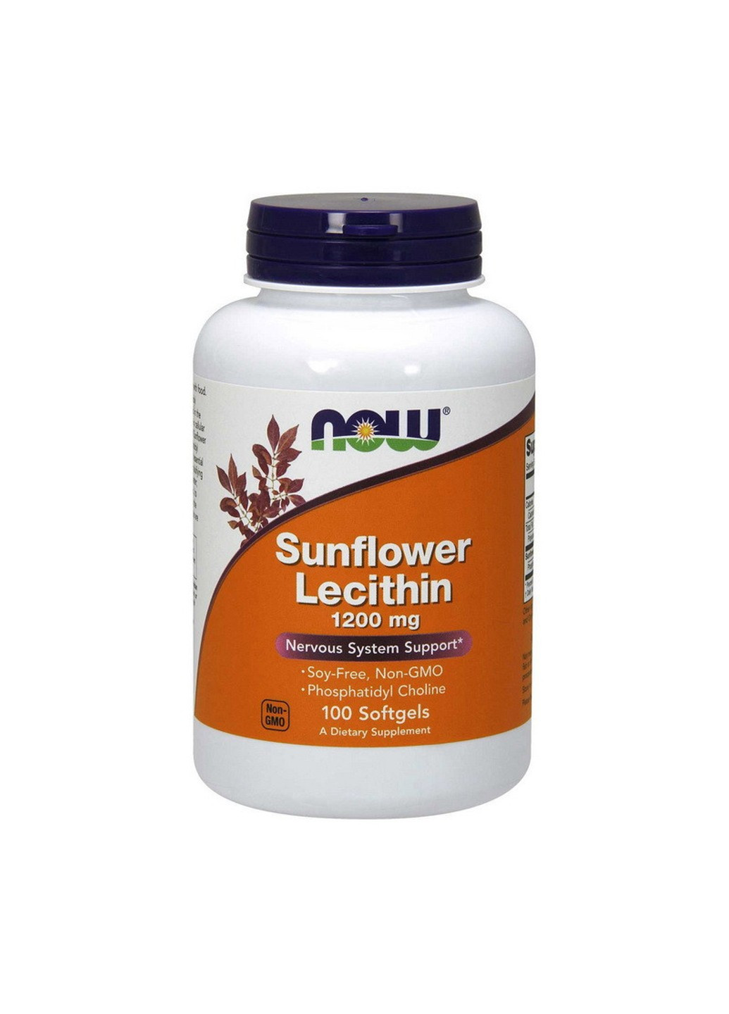 Лецитин Sunflower Lecithin 1200 mg (100 капс) нау фудс Now Foods (255409165)