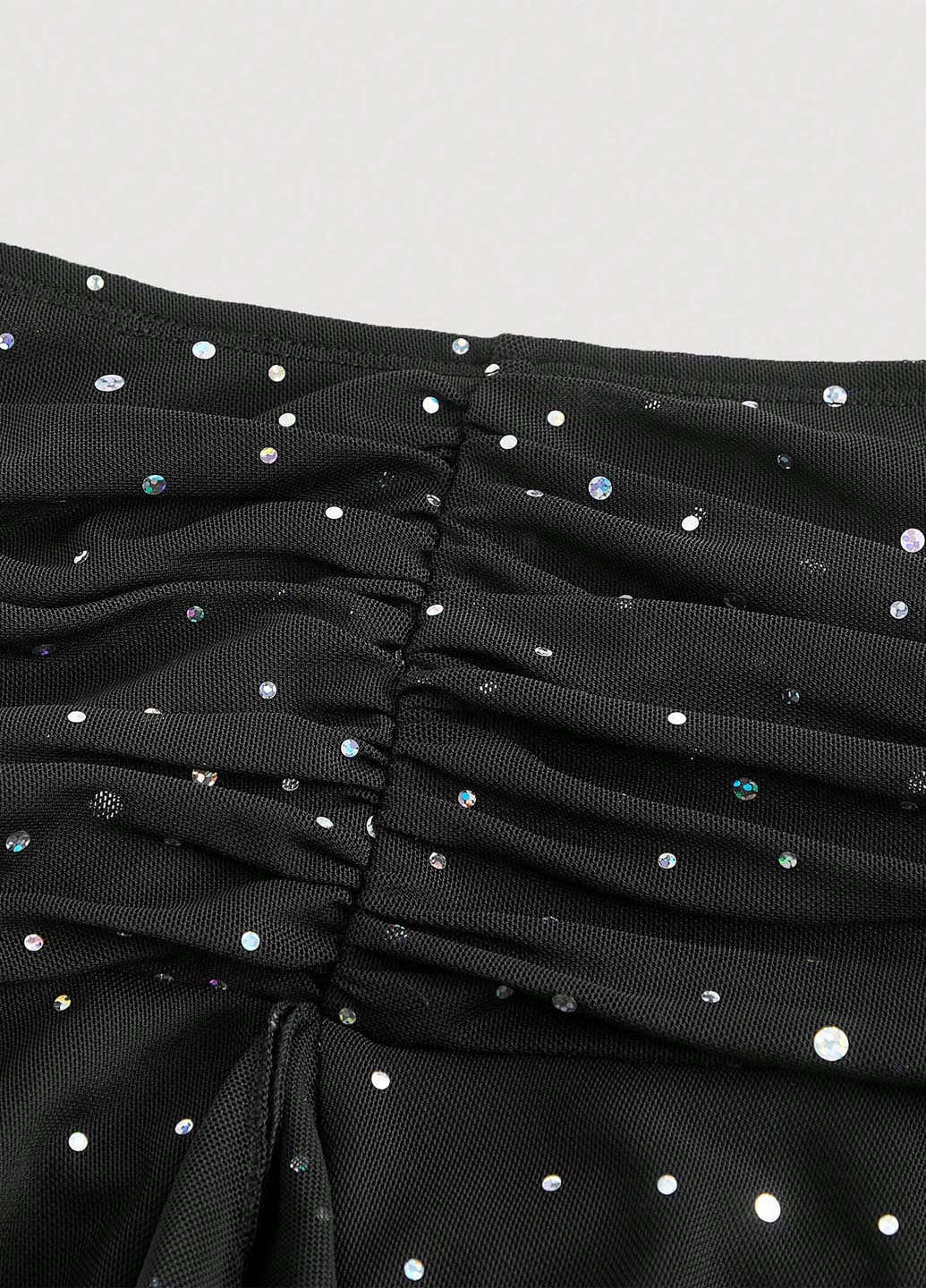 Черная кэжуал однотонная юбка SHEIN клешированная