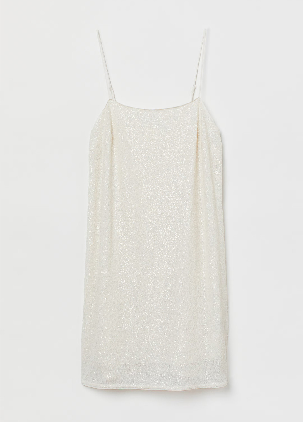 Белое вечернее платье с открытыми плечами H&M однотонное