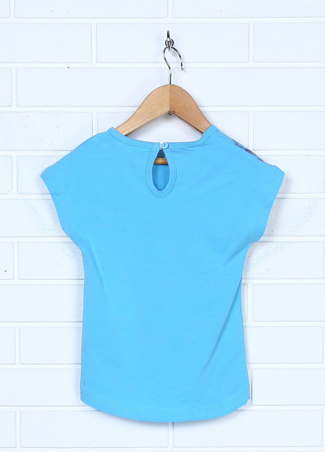 Голубая летняя футболка с коротким рукавом Guru