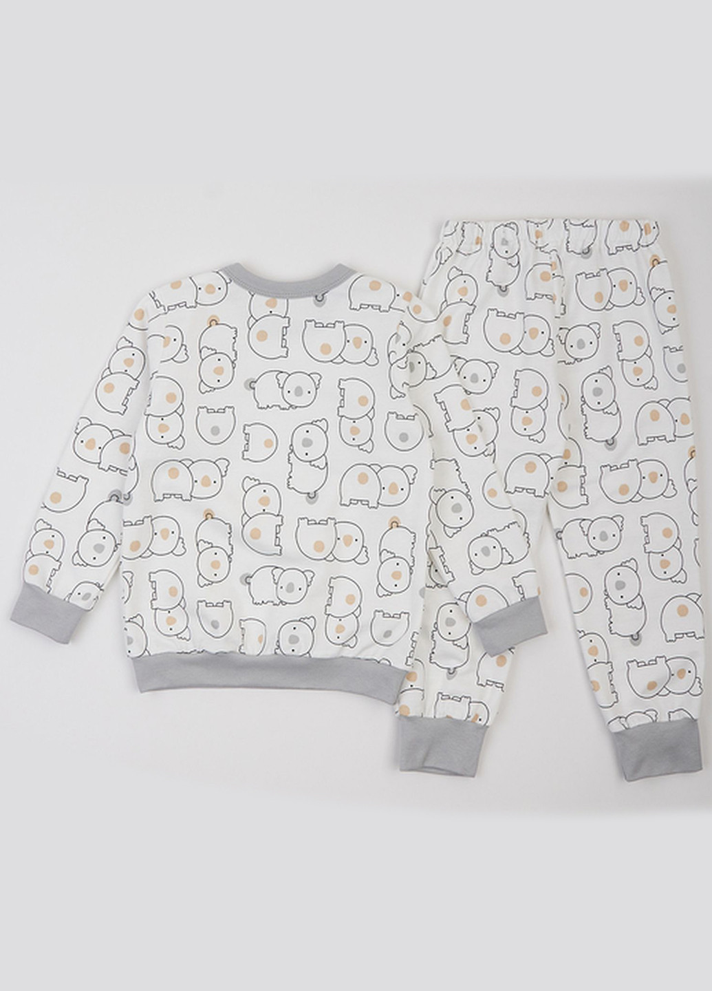 Біла зимня піжама (свішот, штани) Ляля