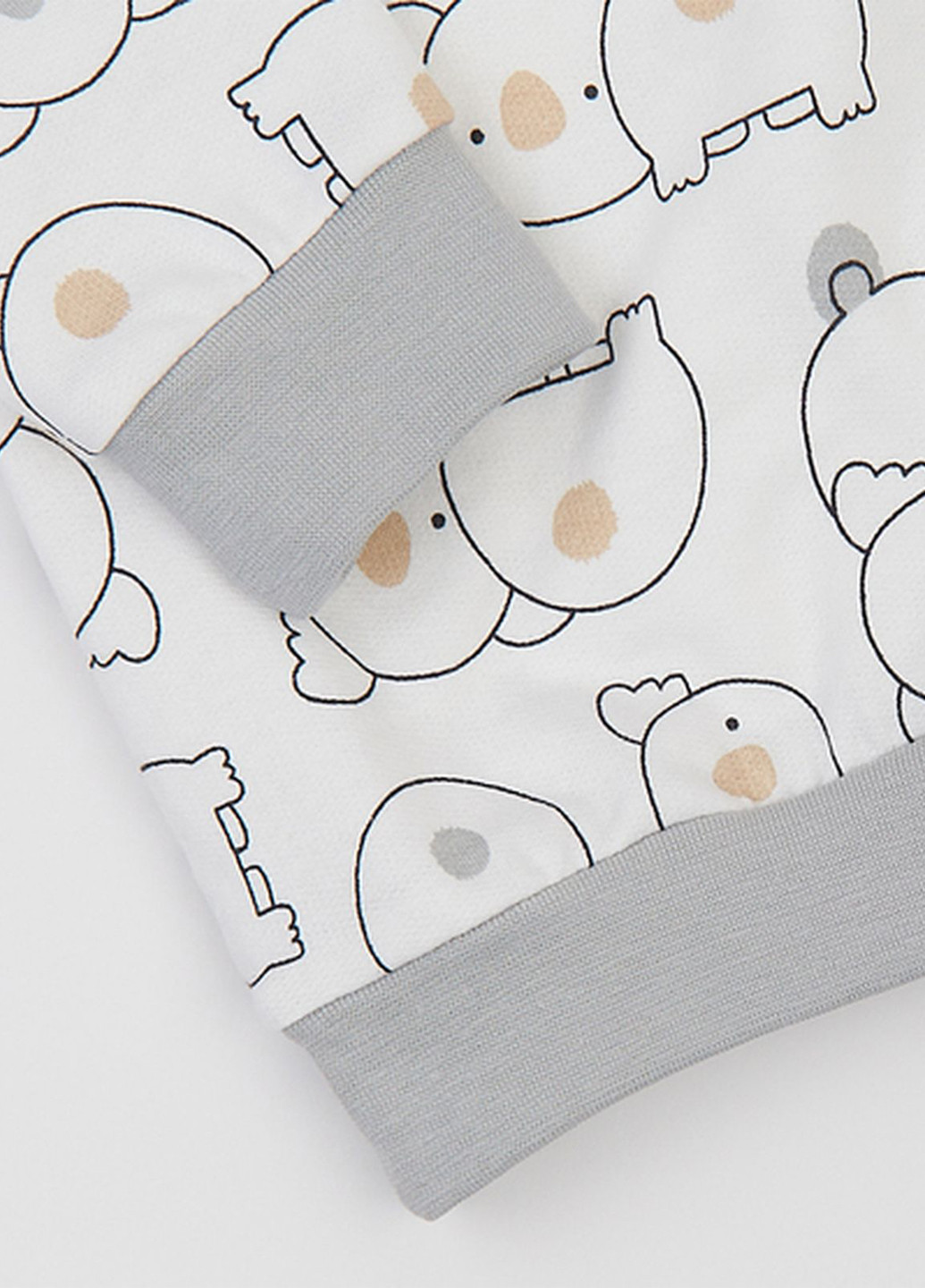 Біла зимня піжама (свішот, штани) Ляля