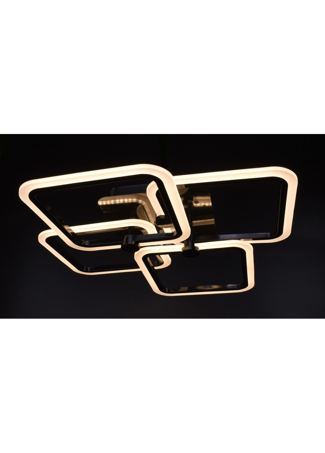 Люстра стельова LED з пультом A2503/4S-bk Чорний 11х62х63 см. Sunnysky (253628527)