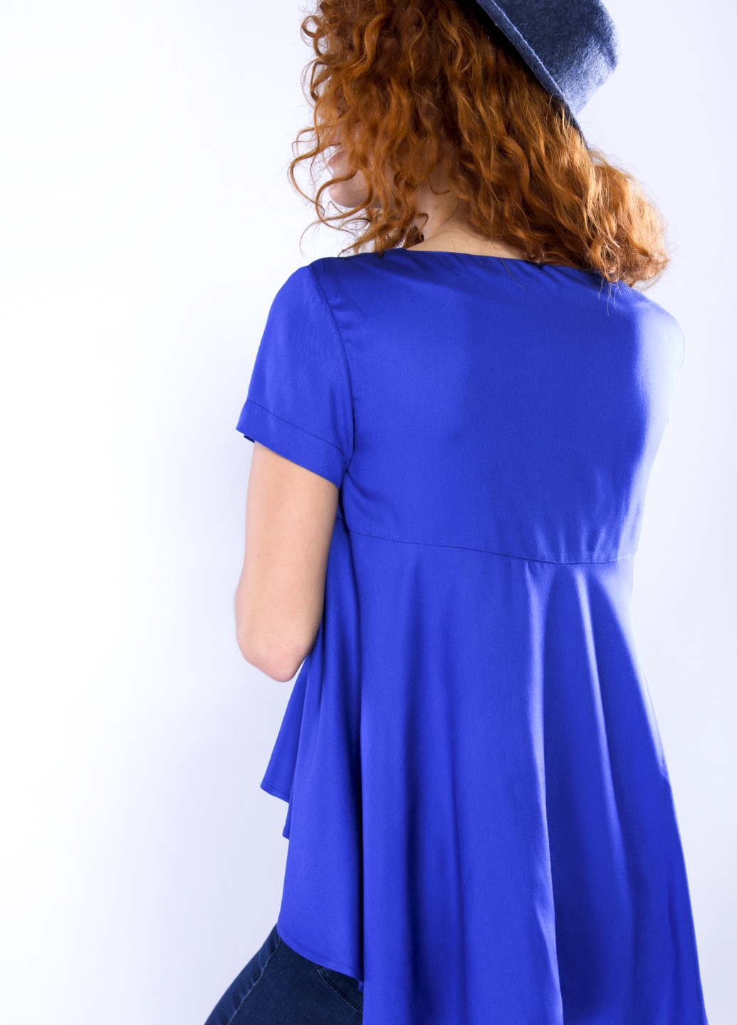 Синяя летняя блуза Gingier