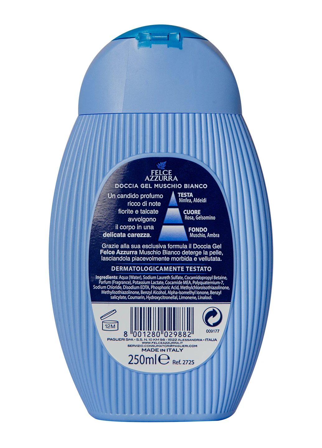 Гель для душа Muschio Bianco 250 мл Felce Azzurra (215233141)