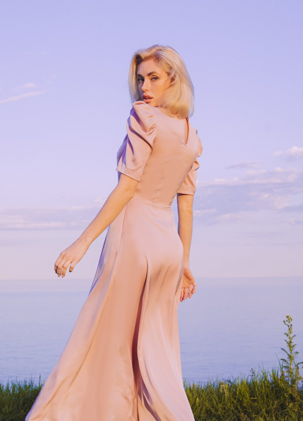 Розовое повседневный платье Gepur однотонное