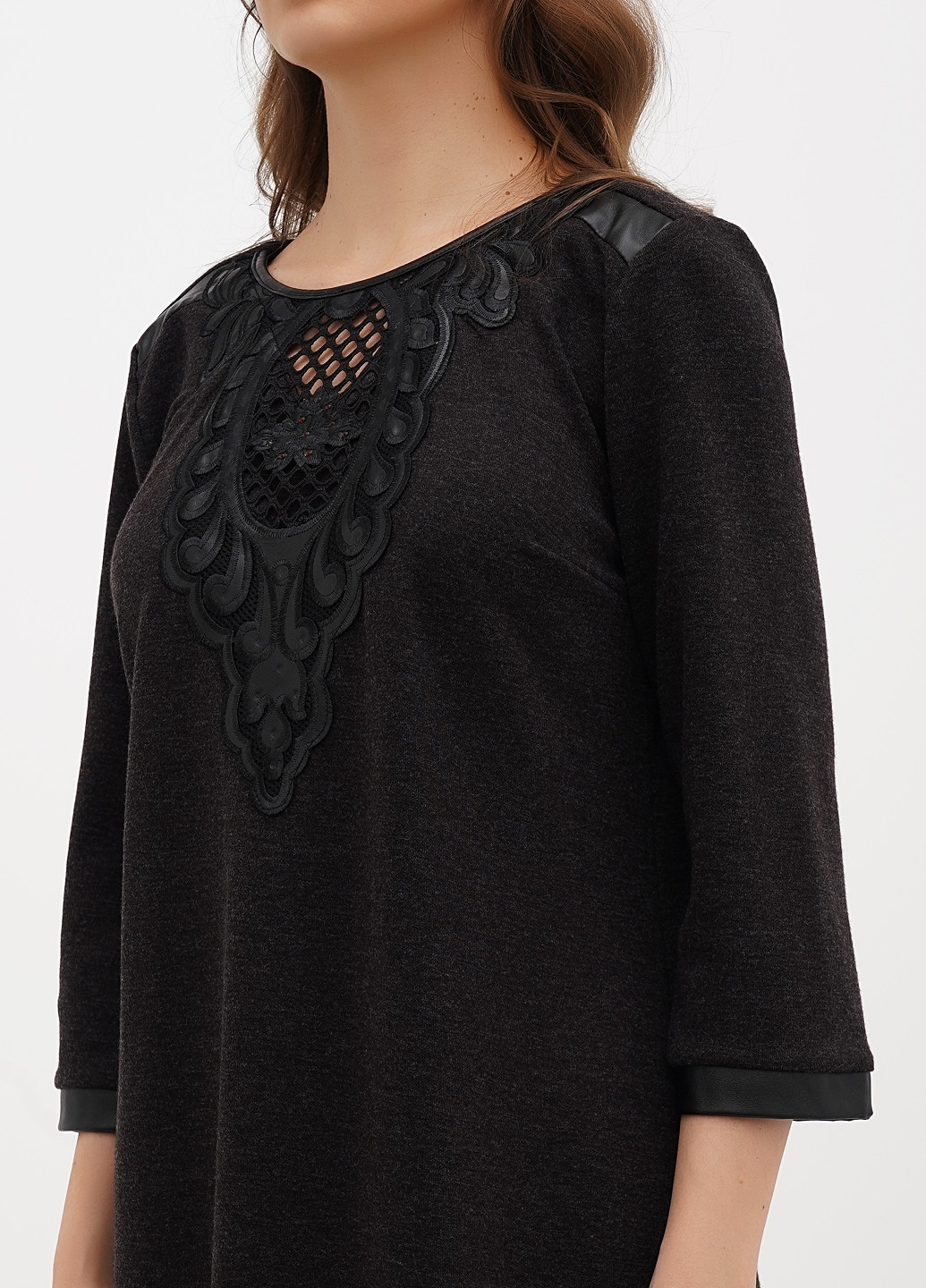 Коричнева кежуал сукня а-силует Sassofono однотонна