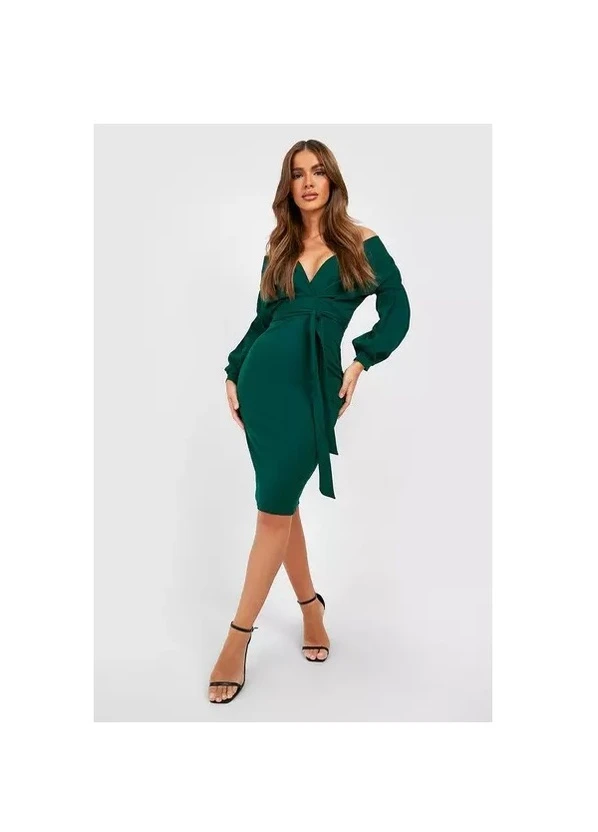 Зелена сукня Boohoo