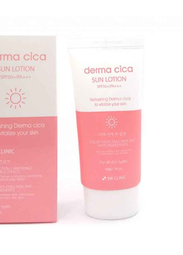 Derma Cica Sun Lotion Солнцезащитный лосьон для тела с центеллой азиатской, 50 мл 3W Clinic (236595571)