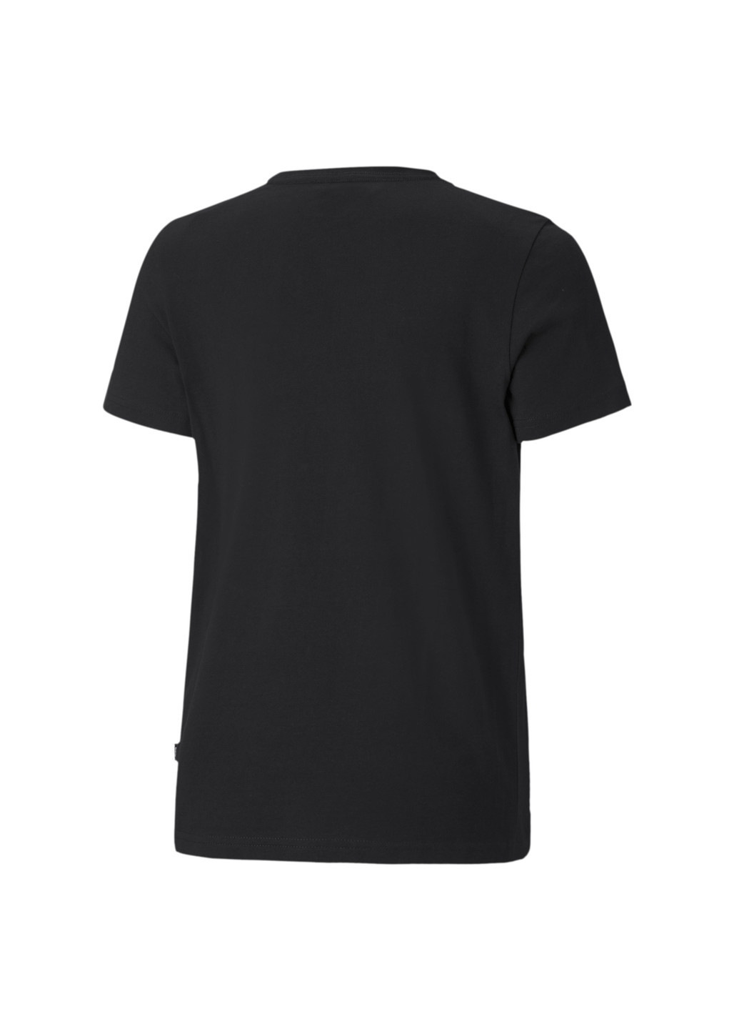 Черная демисезонная детская футболка essentials logo youth tee Puma