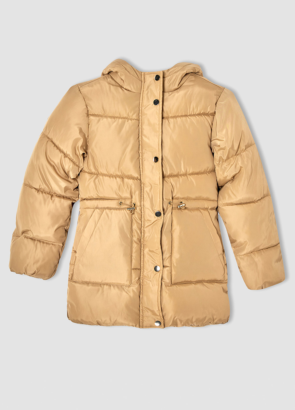 Светло-коричневая зимняя куртка DeFacto