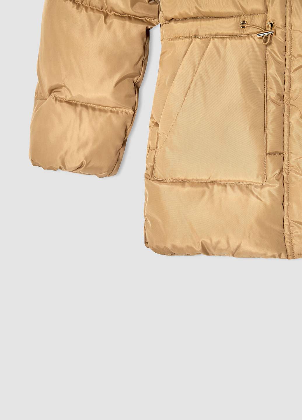 Светло-коричневая зимняя куртка DeFacto