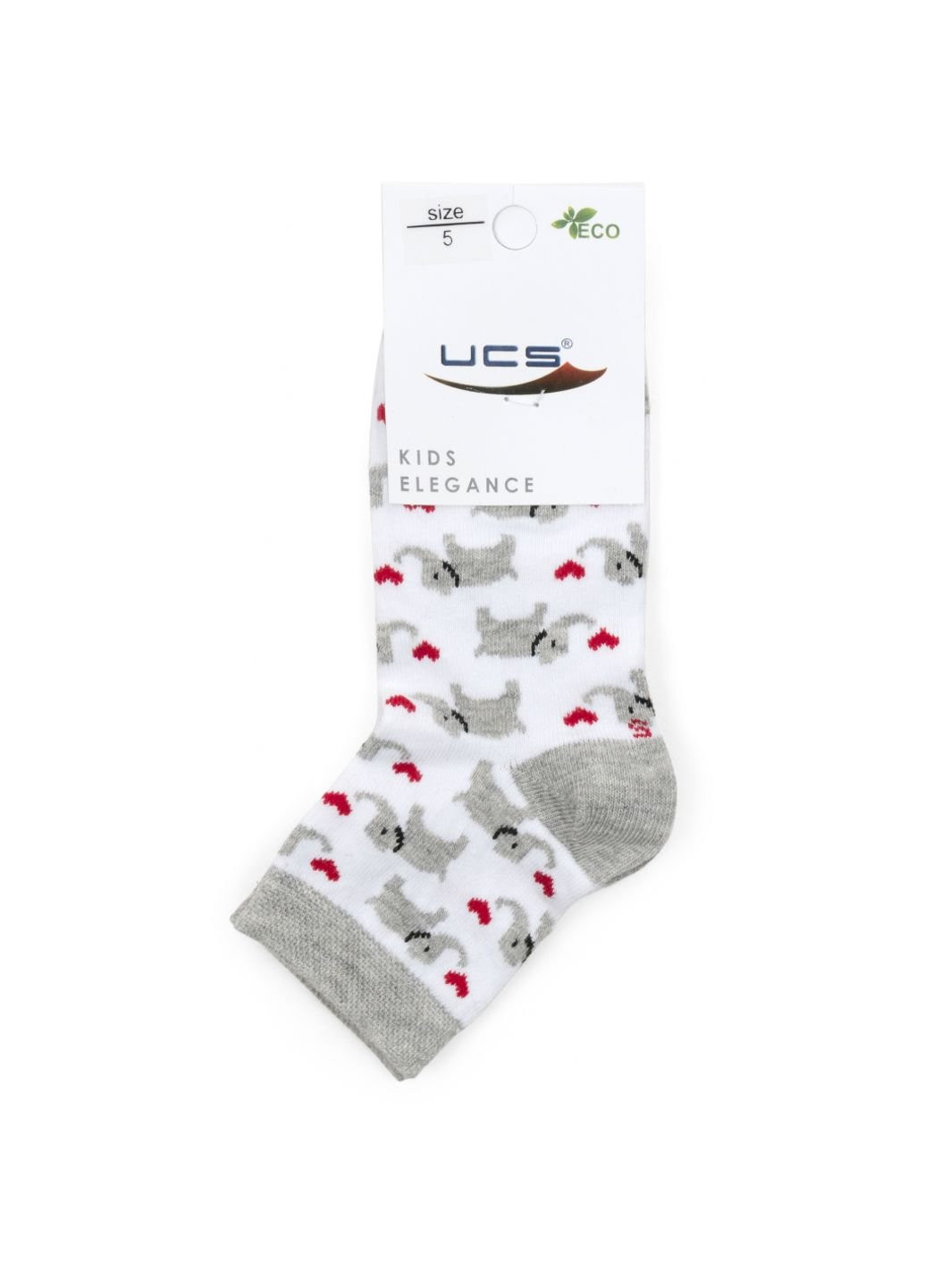 Шкарпетки зі слониками (M0C0101-2116-3B-white) UCS SOCKS (251770847)
