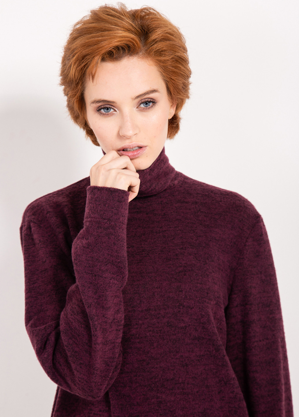 Темно-бордовый демисезонный свитер Bessa