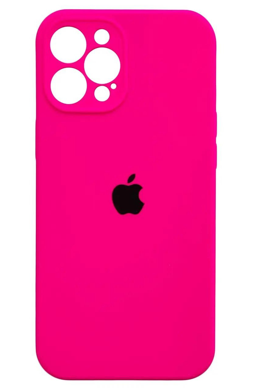 Силиконовый Чехол Накладка Закрытая Камера Silicone Case Full Camera Для iPhone 13 Pro Max Barbie Pink No Brand (254091407)
