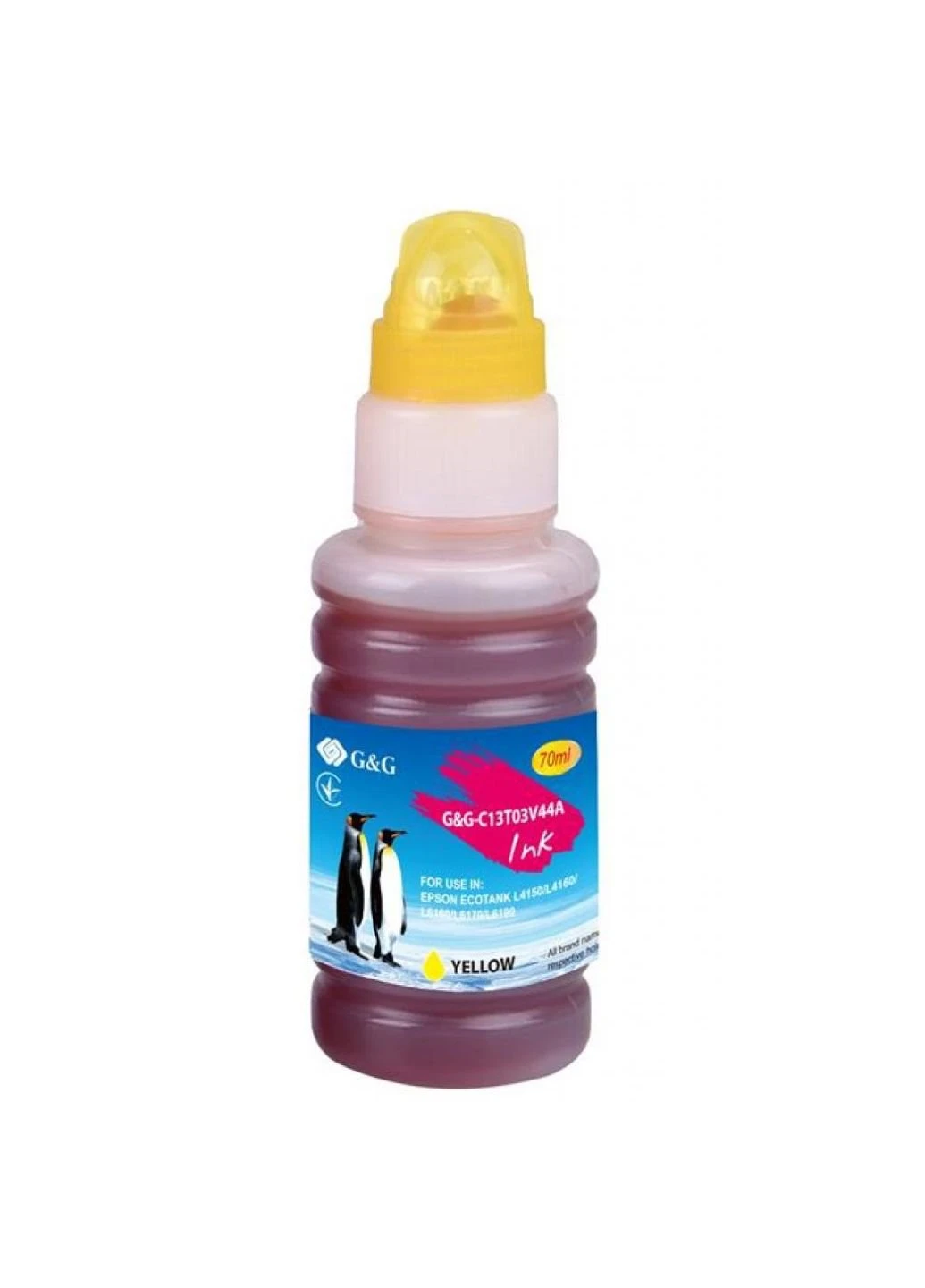 Чернила Epson L4150/L4160 yellow, контейнер 70мл (-C13T03V44A) G&G Epson L4150/L4160 yellow, контейнер 70мл (247485366)