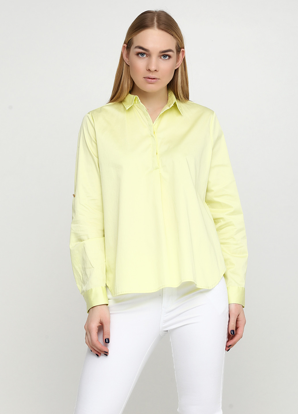 Желтая демисезонная блуза с длинным рукавом Cos