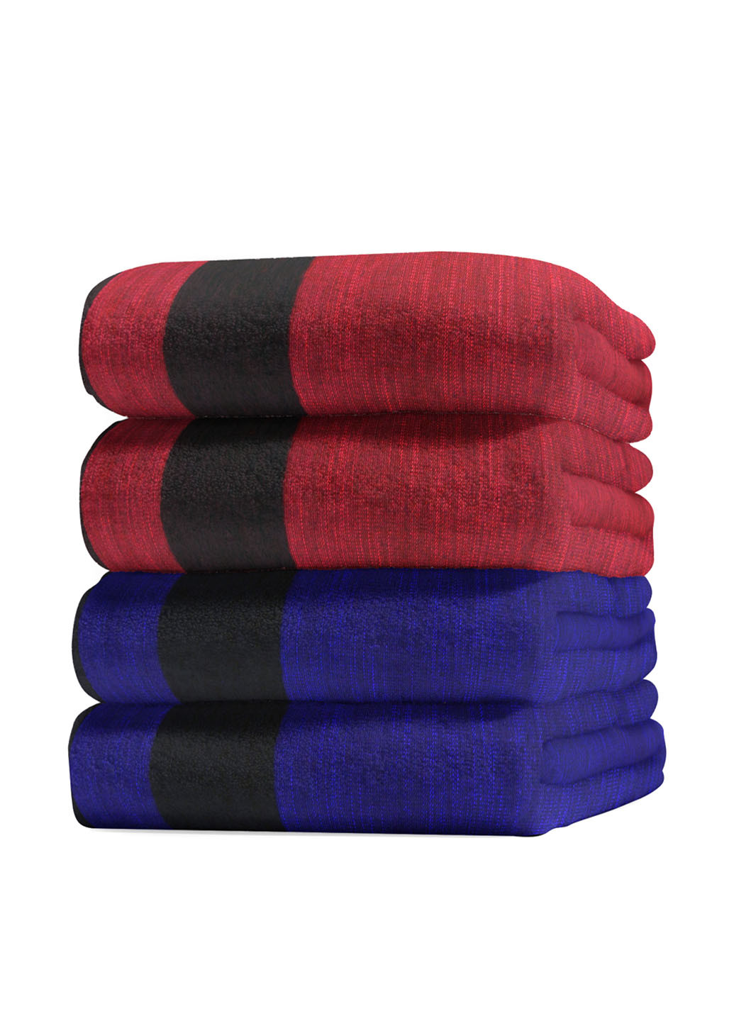 No Brand полотенце (2 шт.) однотонный бордовый производство - Турция