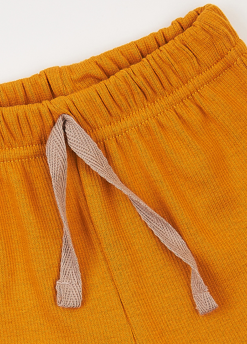 Гірчичний демісезонний комплект (лонгслів, штани) Фламинго