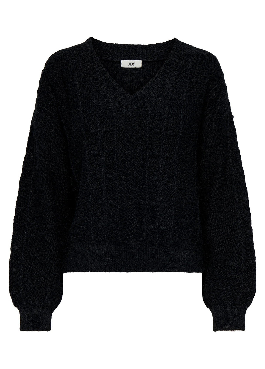 Черный демисезонный свитер пуловер Only