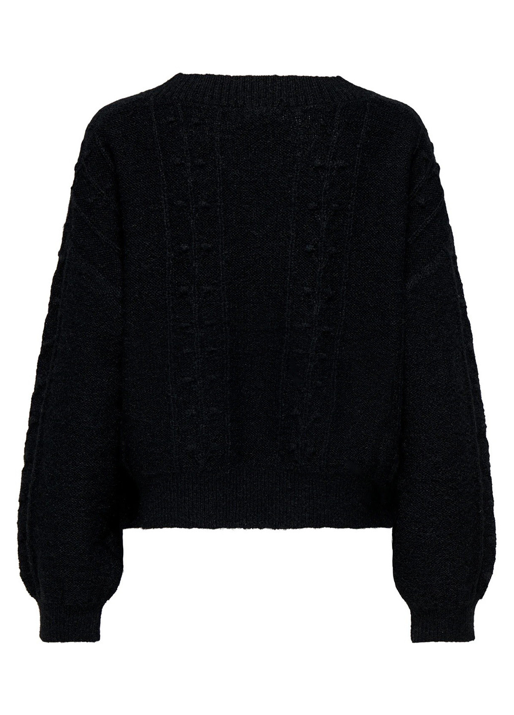Черный демисезонный свитер пуловер Only