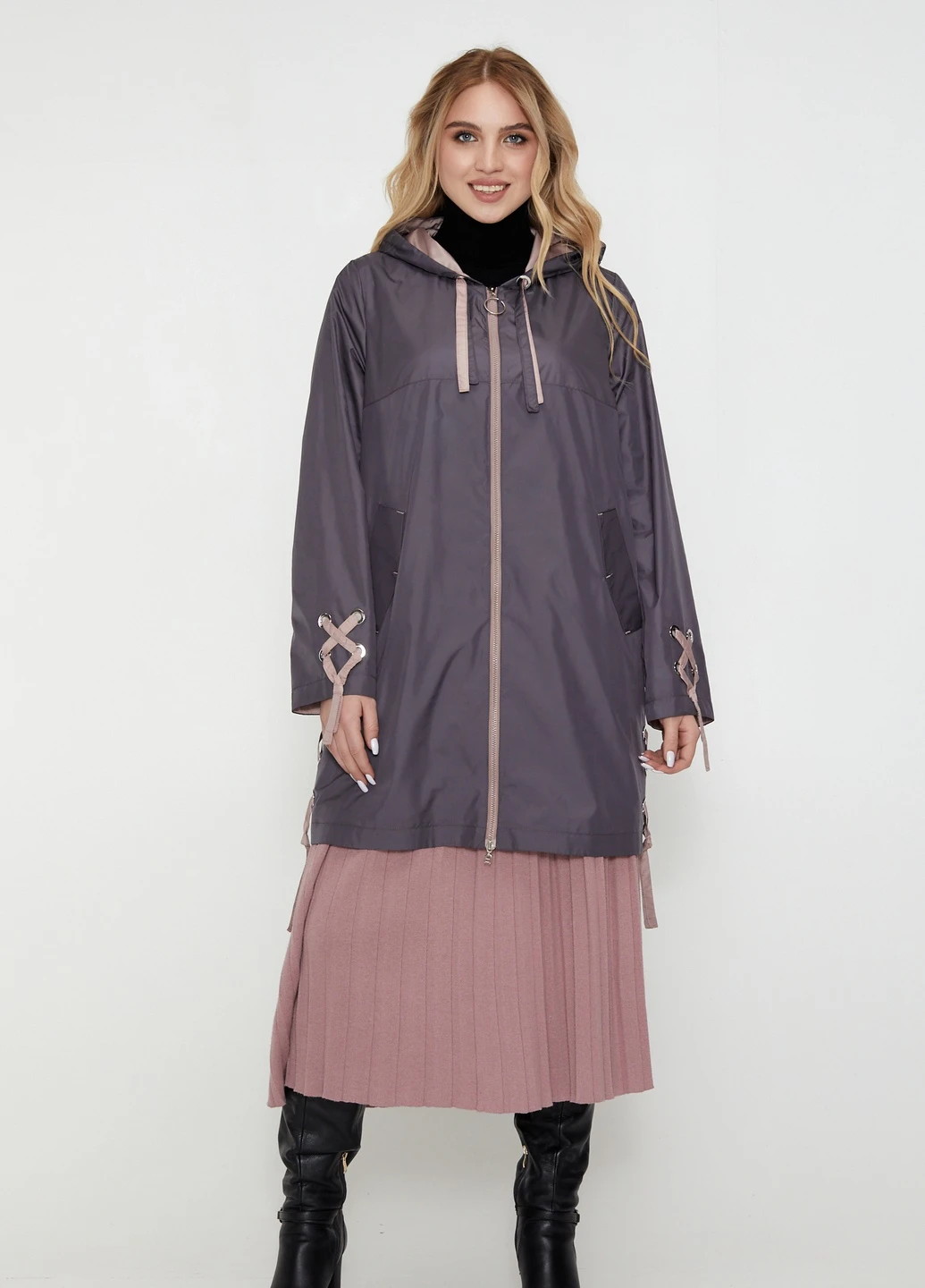 Вітровка подовжена plus size Mirage Style (225016567}
