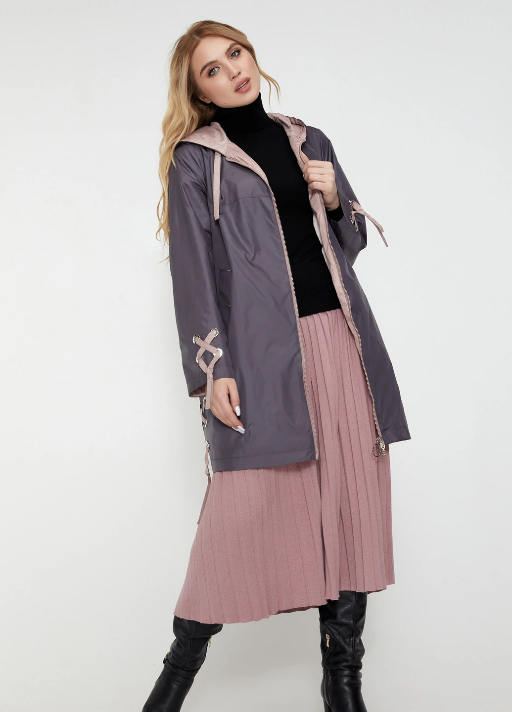 Вітровка подовжена plus size Mirage Style (225016567}