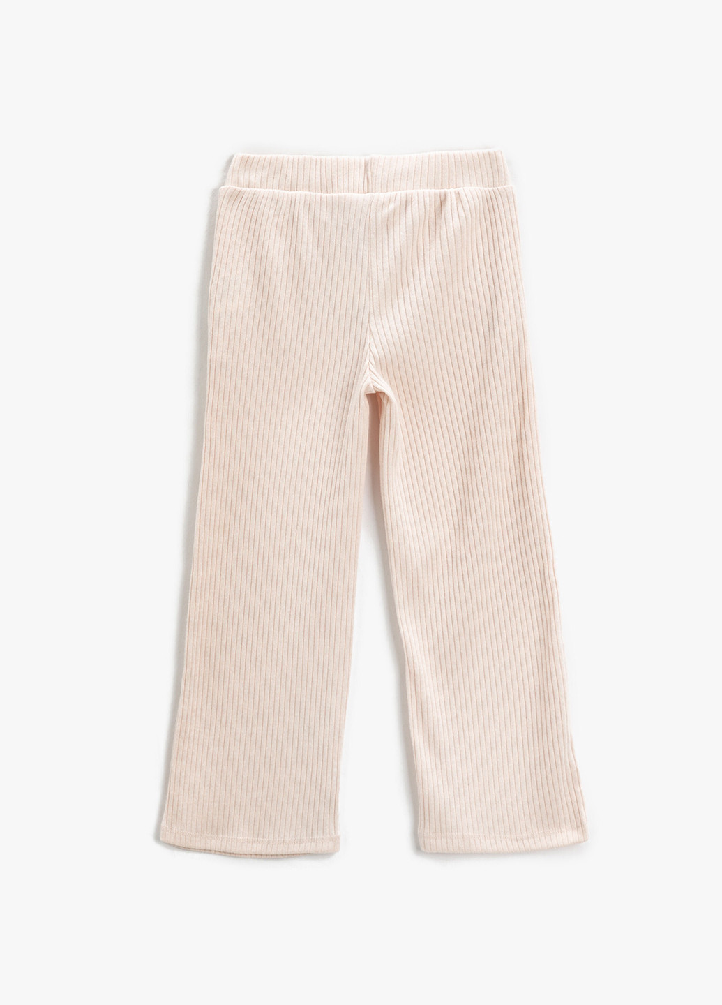Светло-розовые кэжуал демисезонные прямые брюки KOTON