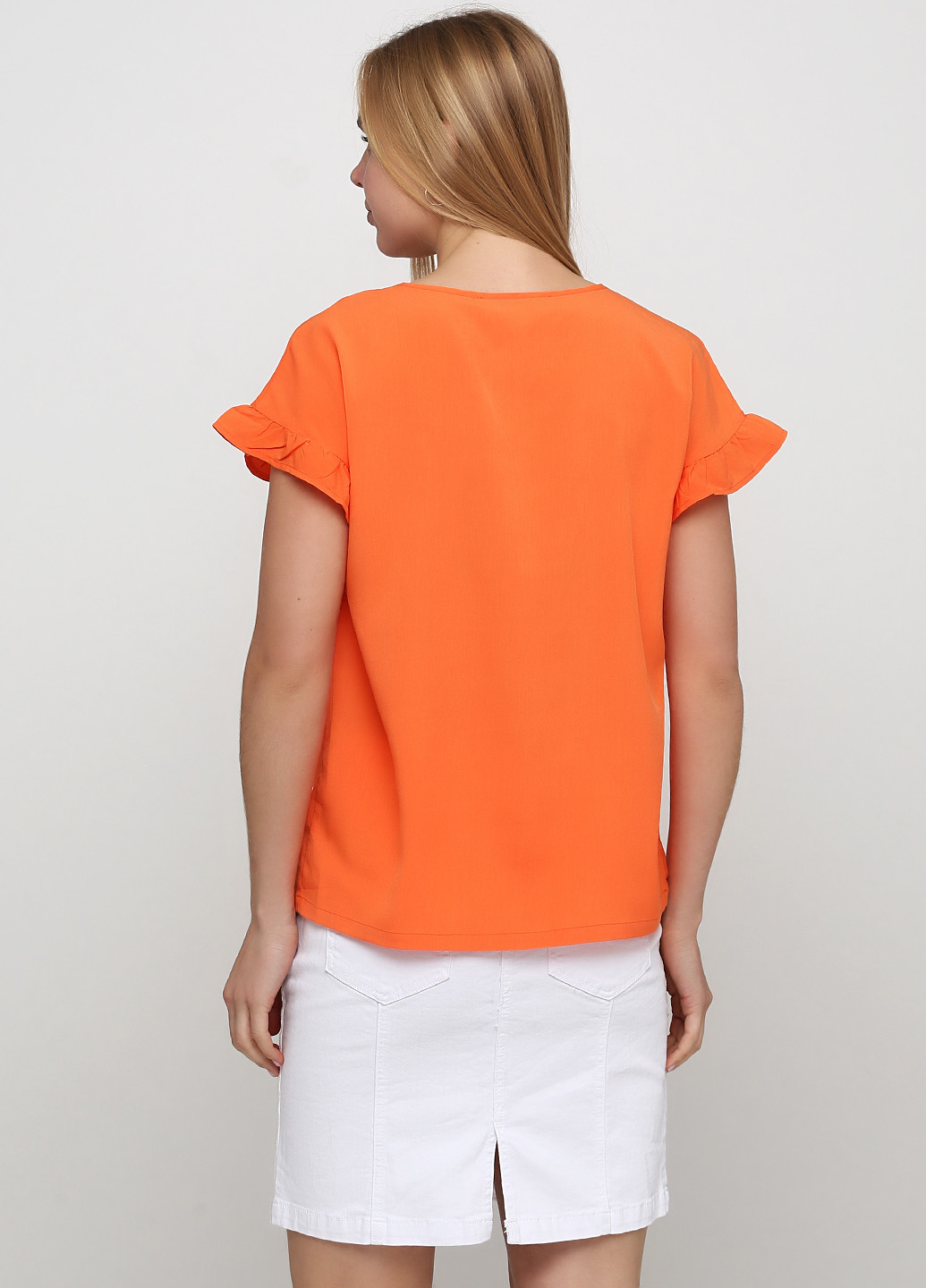 Оранжевая летняя блуза Once