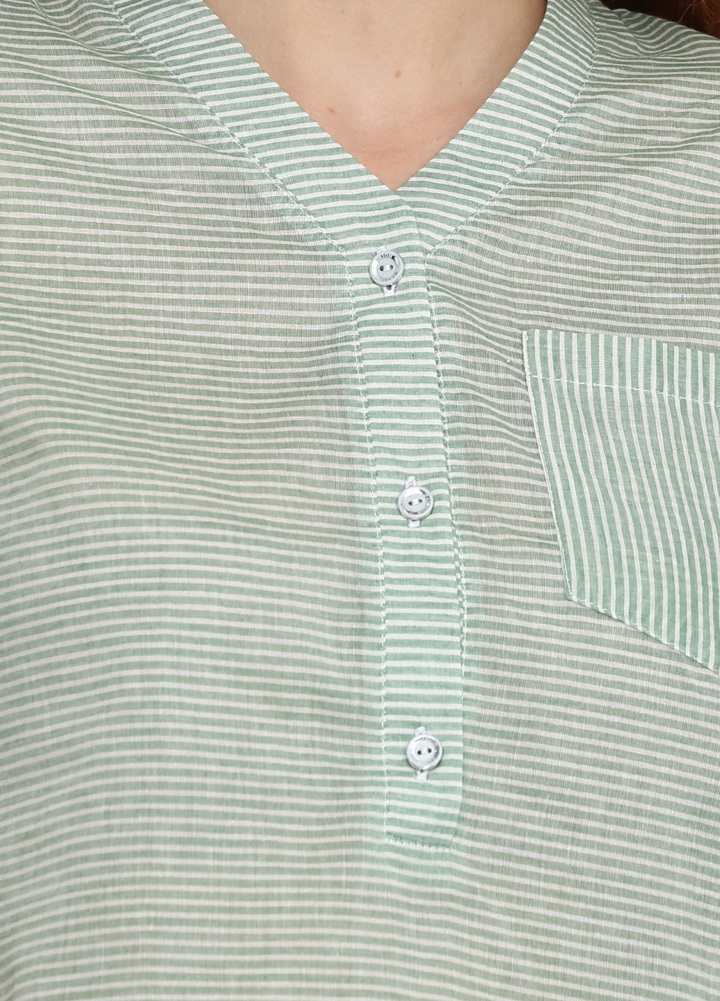 Бледно-зеленая летняя блуза BERENIS