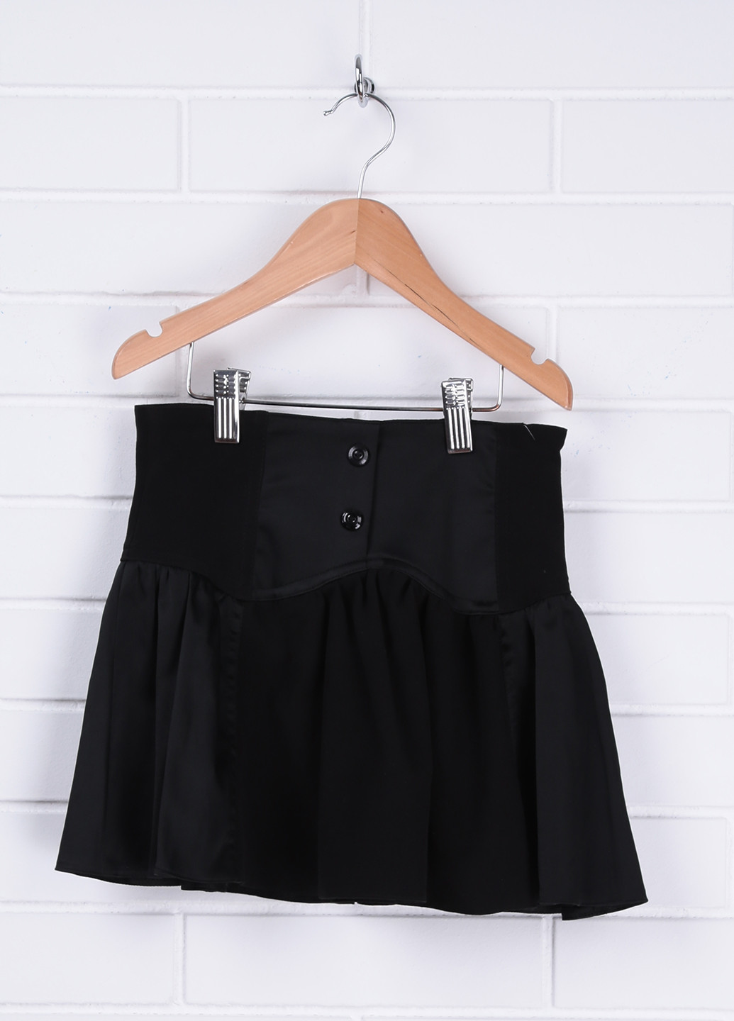 Черная кэжуал юбка Lux K клешированная
