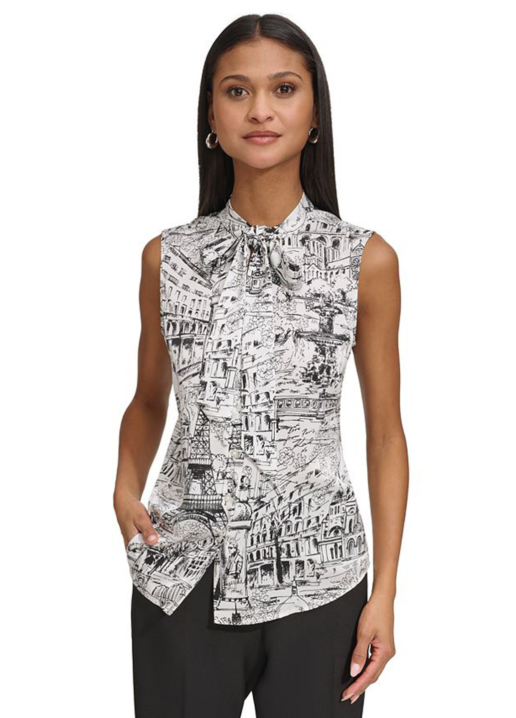 Біла блуза Karl Lagerfeld