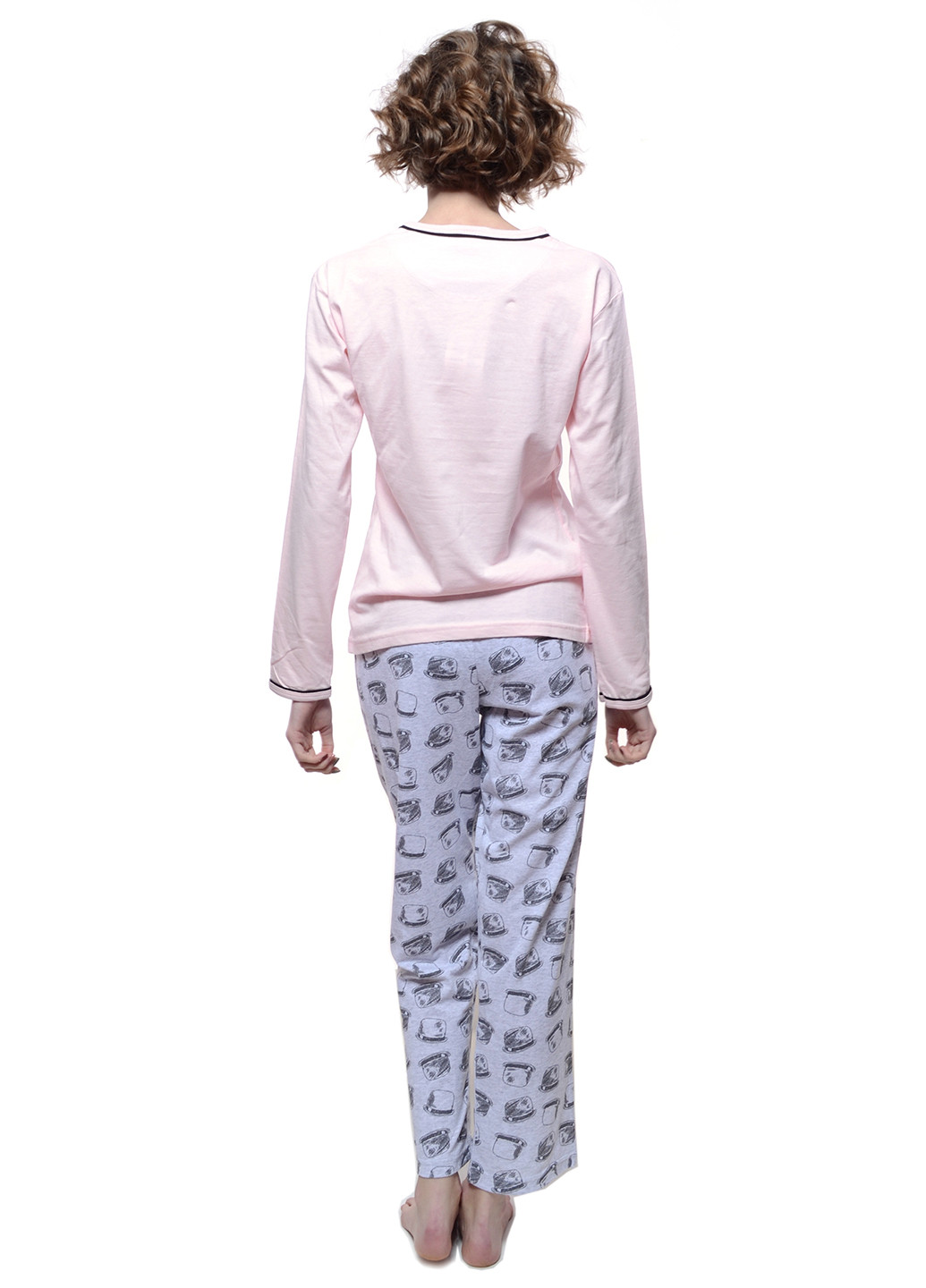 Комбинированная всесезон пижама (лонгслив, брюки) Fawn