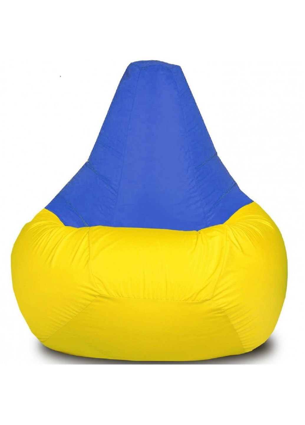 Безкаркасне крісло мішок груша зі знімним чохлом 60х90 см (50237-Нов) Жовтий з синім Francesco Marconi (252853630)