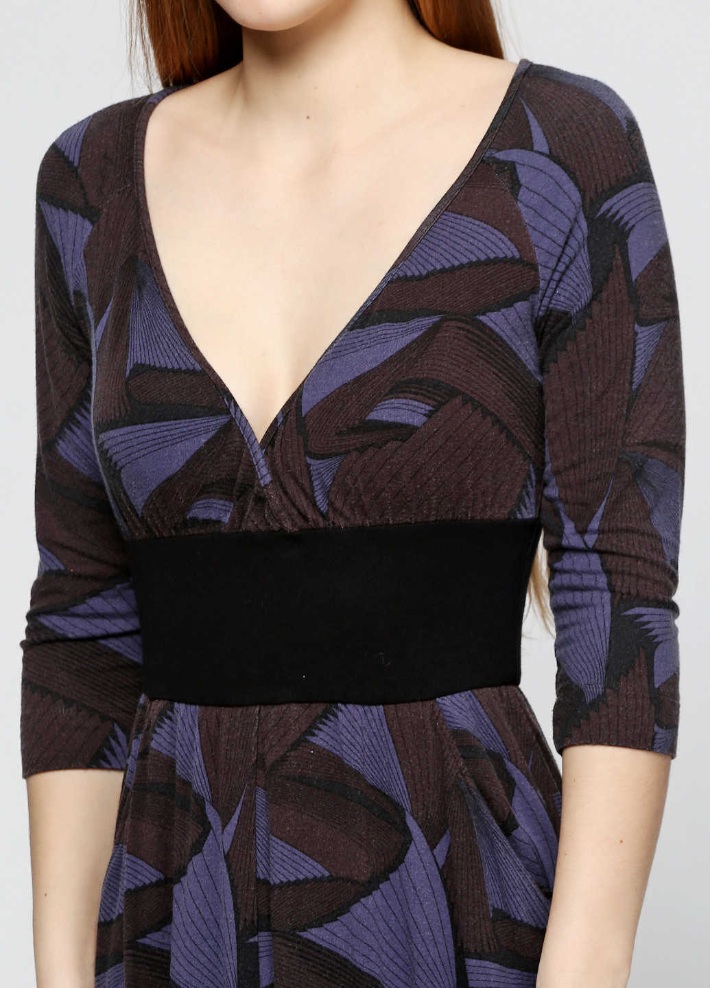 Фиолетовое кэжуал платье Miss Sixty с абстрактным узором